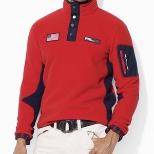 polo ralph lauren fleece mockneck jacket